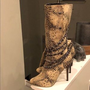Snake Bootie High Heels